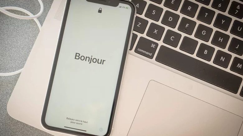 iPhone welcome screen