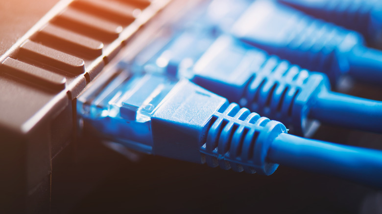 Modem router Ethernet cables