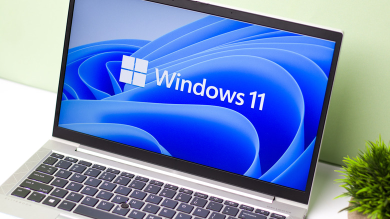 Microsoft Windows 11 Pro on laptop