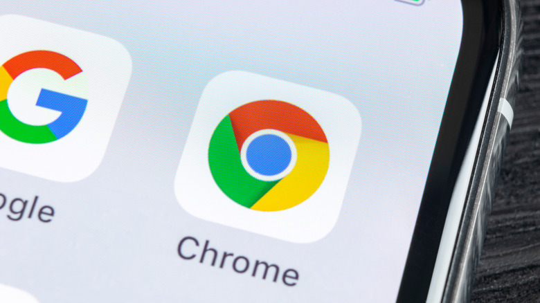Google Chrome icon on iPhone