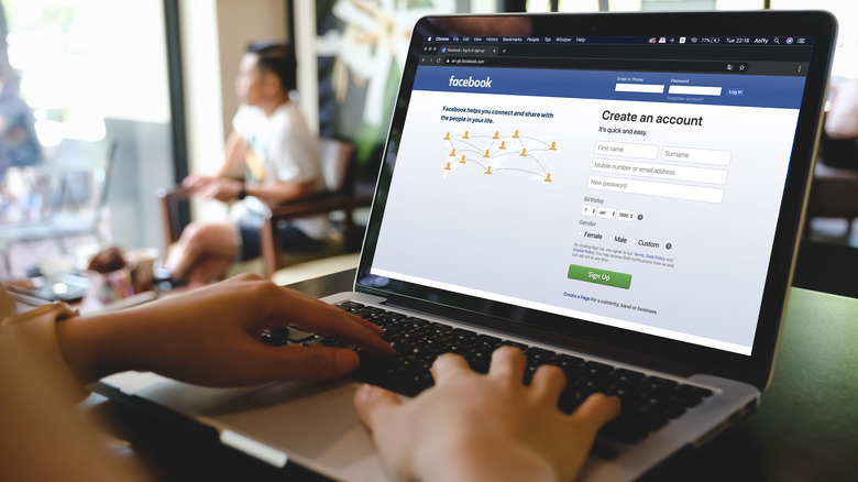 facebook login laptop