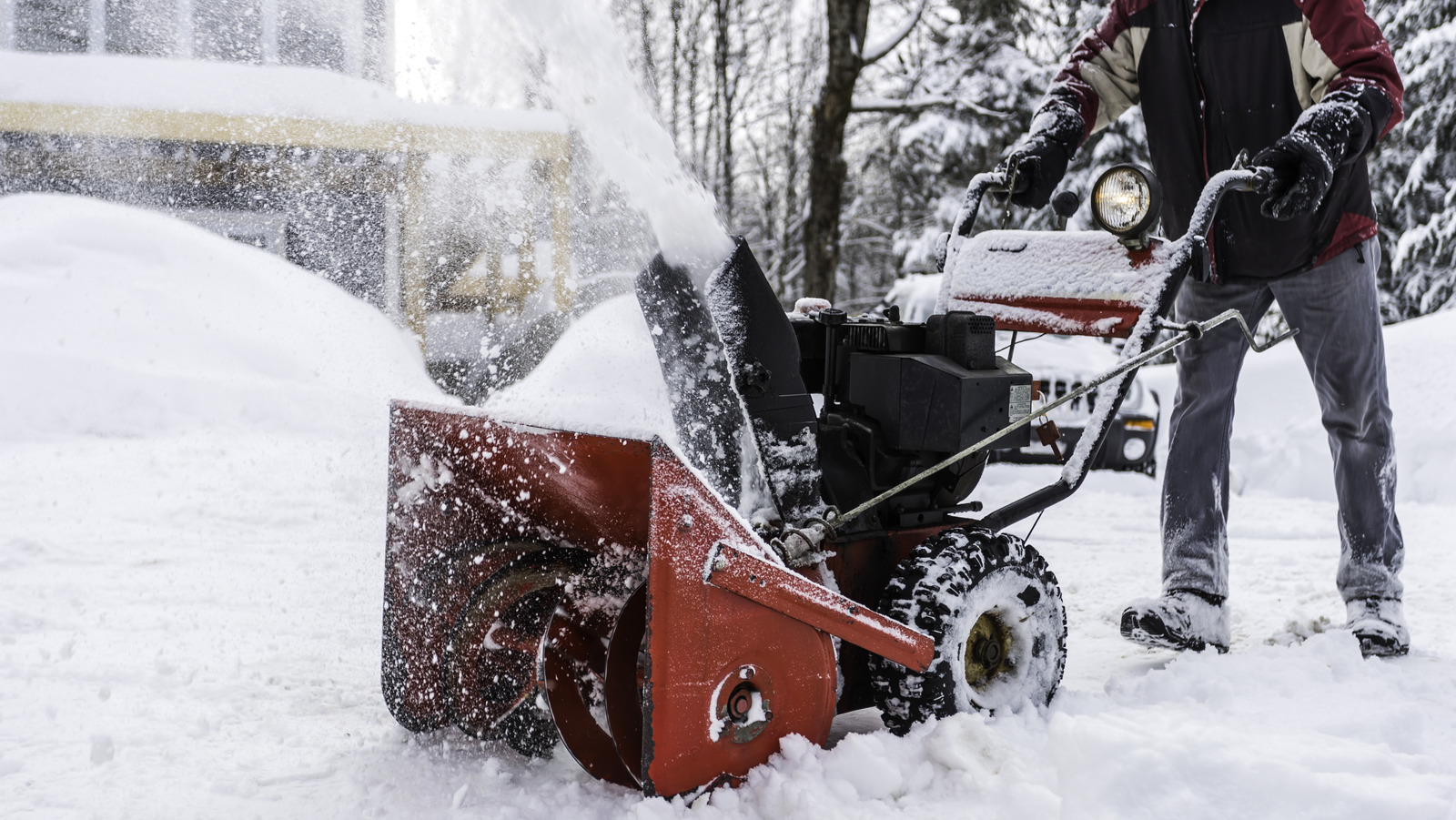 Here's How To Properly Use A Snow Blower On Your Driveway, According To The Experts