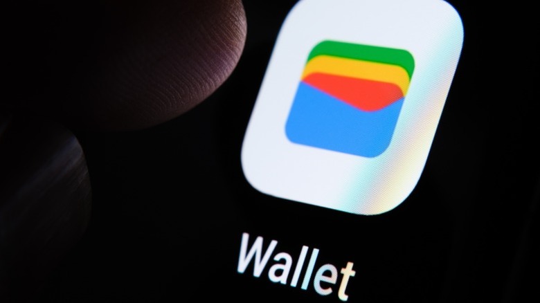 Google Wallet app icon on a phone