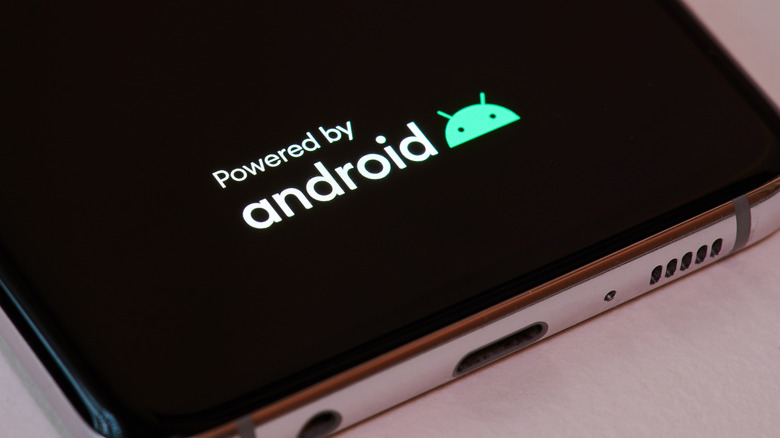 'powered by android' text on Android