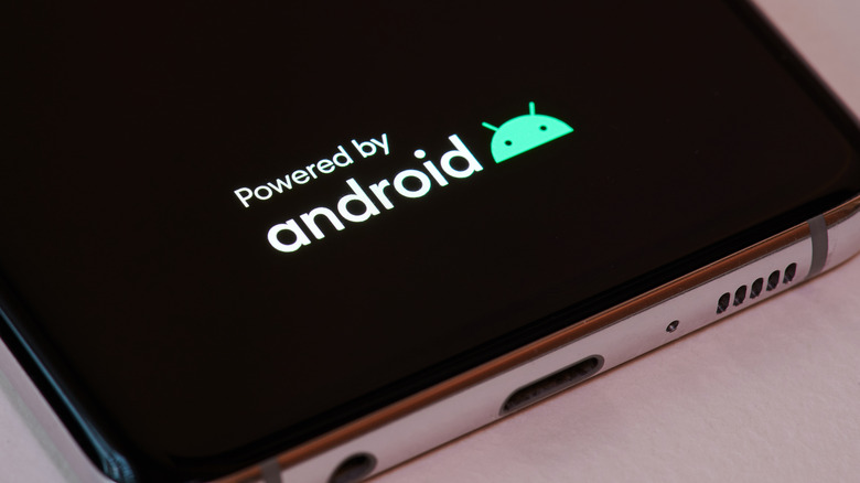 'powered by android' text on Android