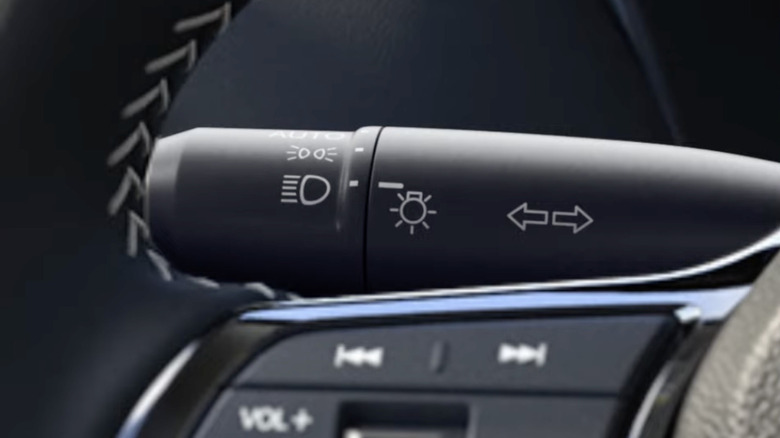 a honda car's light stalk