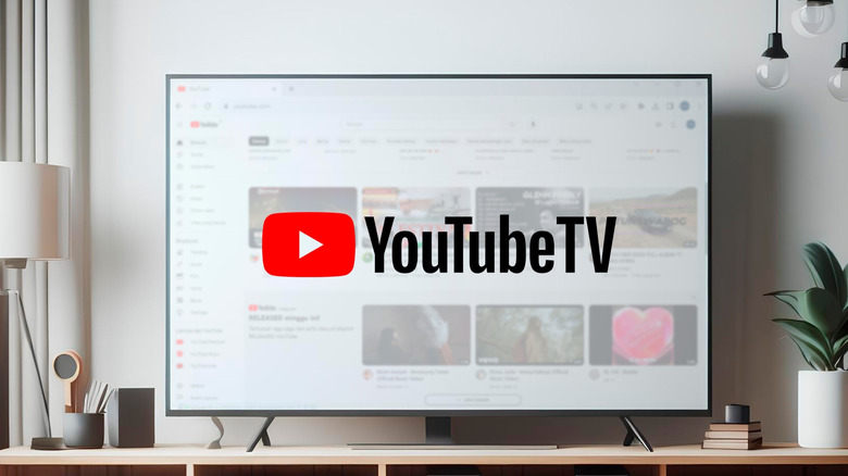 TV with YouTube TV logo on it