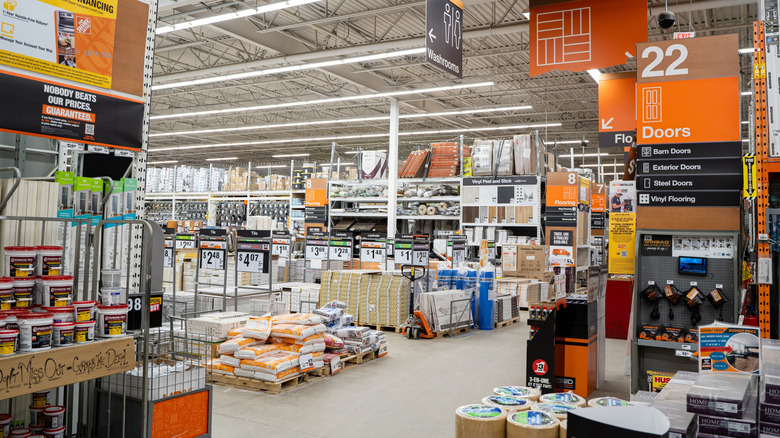 The tools section at a Home Depot store