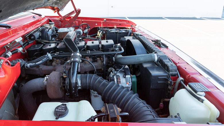 A Cummins diesel engine on an off-road truck