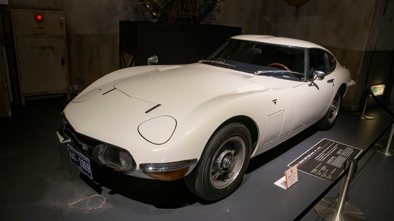 Toyota 2000GT in showroom