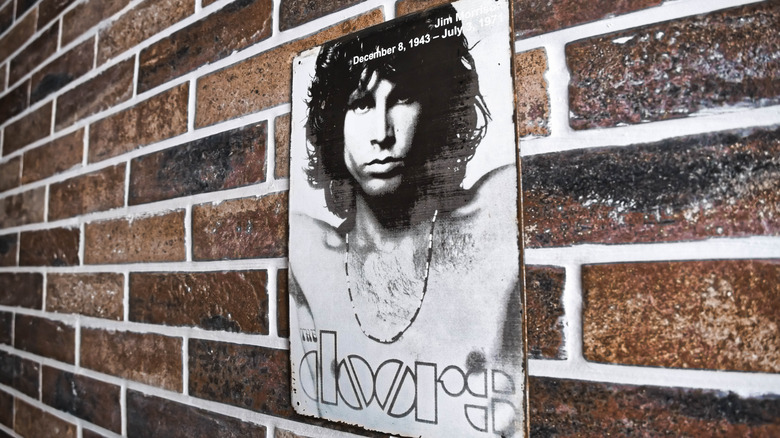Jim Morrison on a poster for The Doors