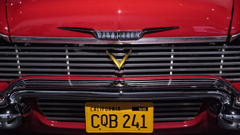 Plymouth Fury Christine close up centered shot