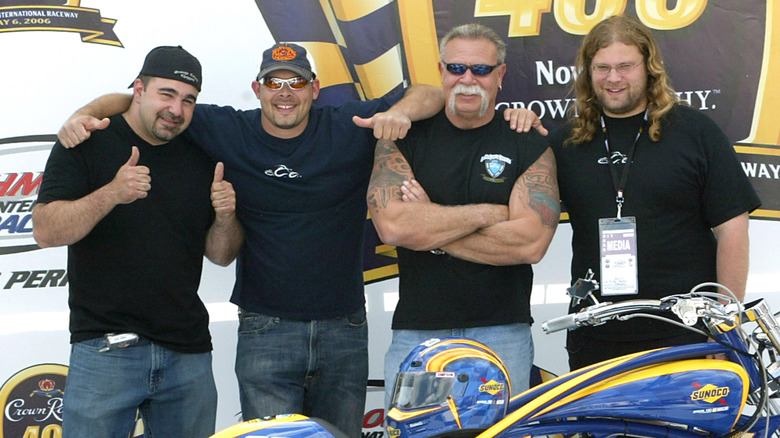 Paul Teutul Sr and Jr alongside Mikey Teutul