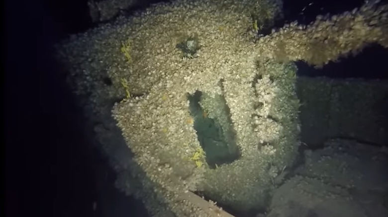 Conning tower of the sunken HMS Triumph