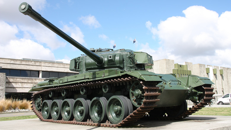 A41 Centurion battle tank on display at the QEII Army Memorial Museum in Waiouru, New Zealand