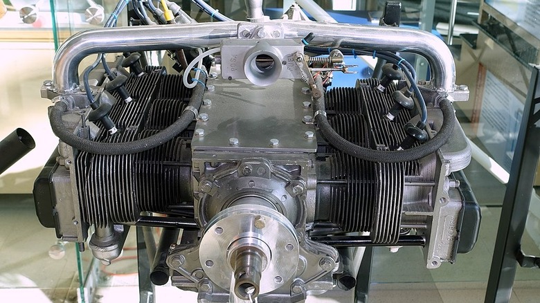 Modified Chevy Corvair engine