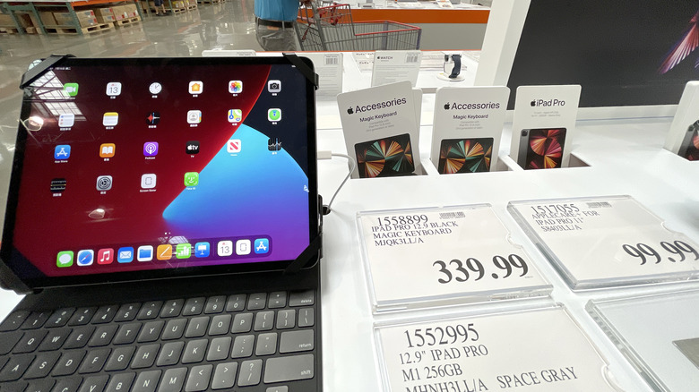 Apple iPad display at Costco