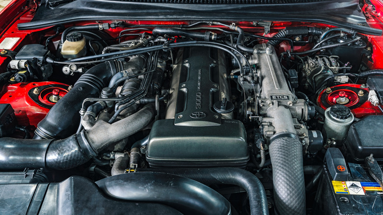 Toyota 2JZ-GTE engine bay