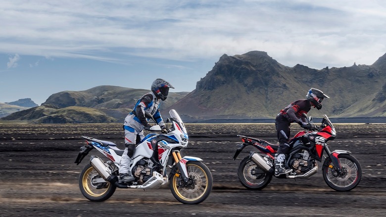 honda africa twin dirt ride