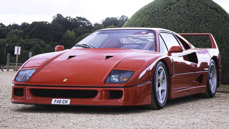 Ferrari F40 on display