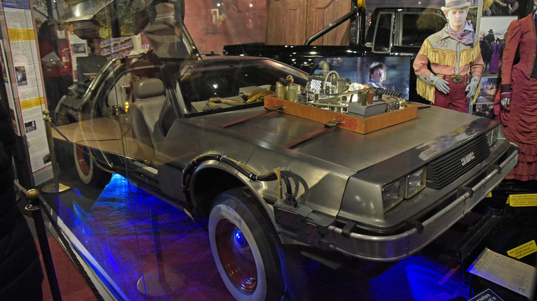 Off road desert DeLorean on display