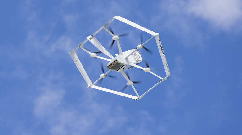 Amazon drone flying