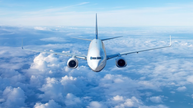 Airplane flying