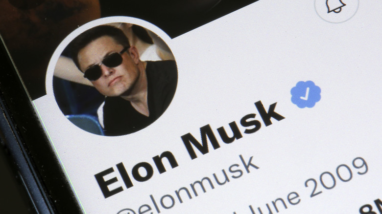 An image of Elon Musk's Twitter account.