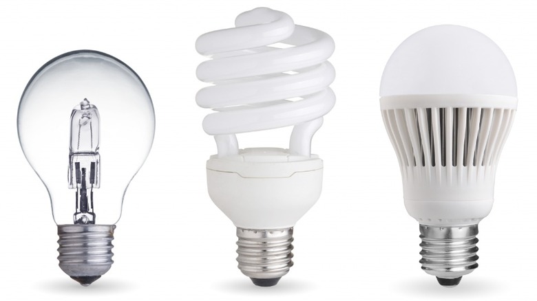 different types of lightbulbs