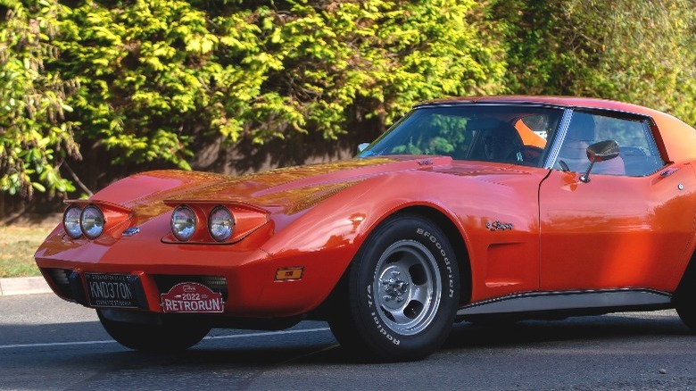 Orange stingray popup headlights