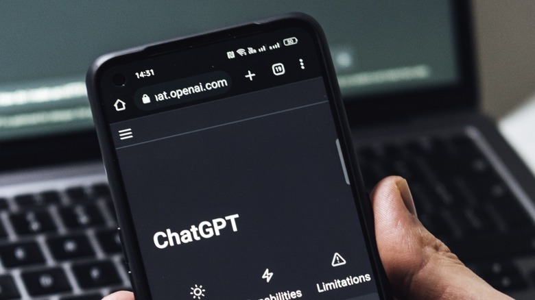 Asking ChatGPT questions. 