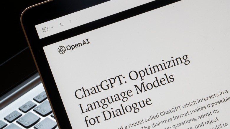 OpenAI's ChatGPT AI.