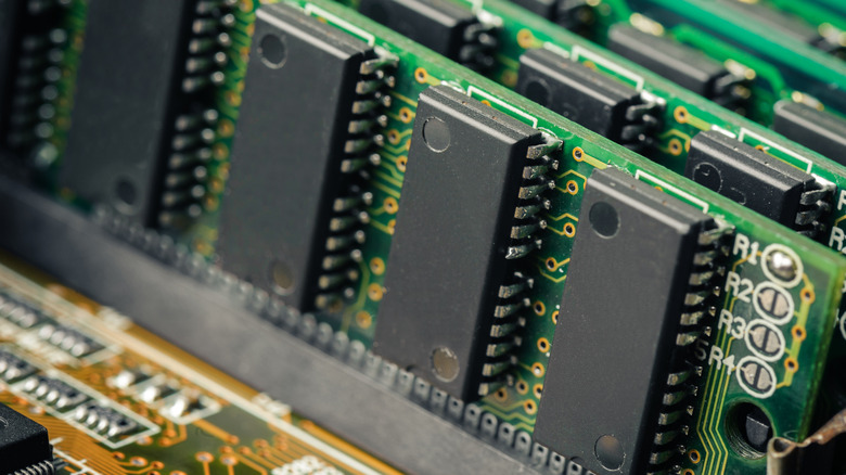 Random Access Memory on motherboard