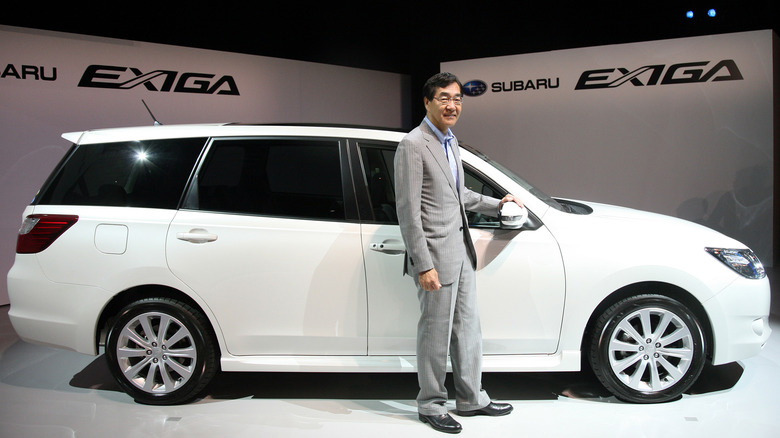 Subaru Exiga on display