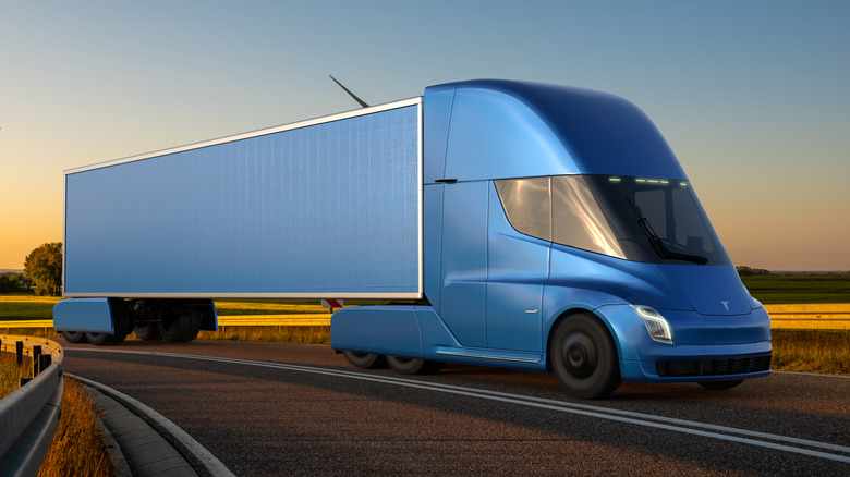 A Tesla Semi Truck