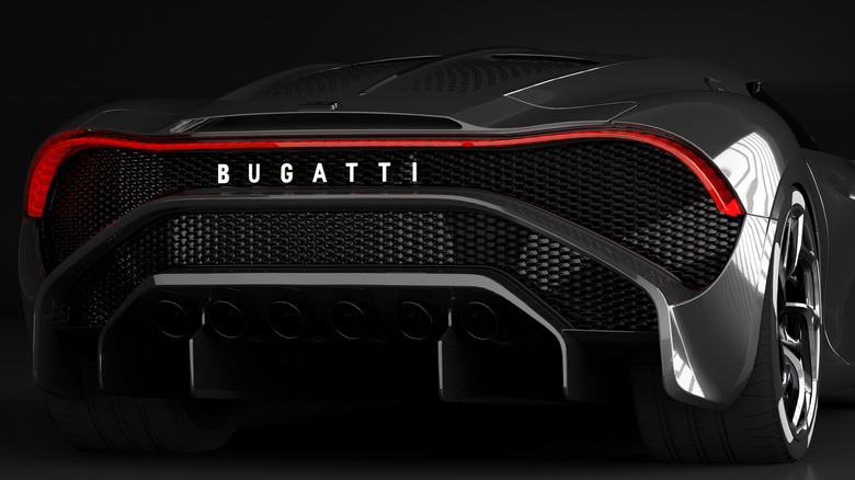 Rear of Bugatti car