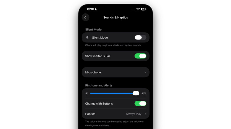 Increading iPhones volume in Sound & Haptics