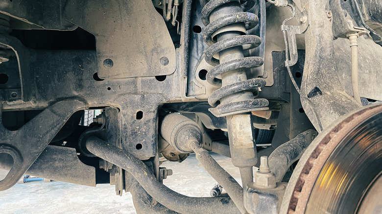 Front vehicle suspension