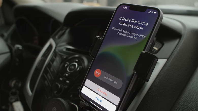 iPhone 14's car crash detection system. 