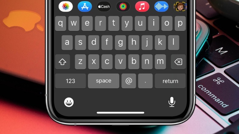 iphone keyboard