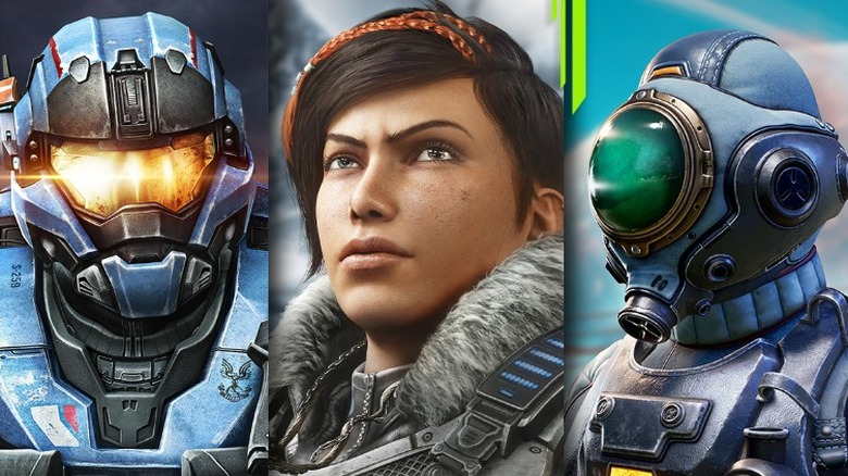 series of screenshots from Xbox Game Pass games.