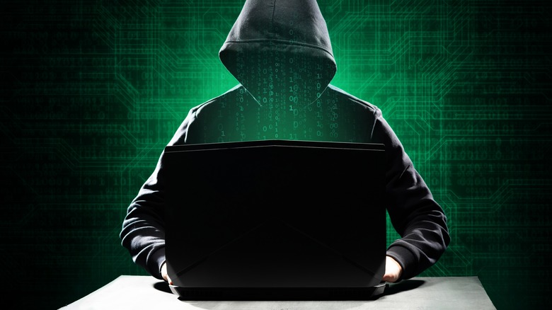Hacker hoodie stereotype