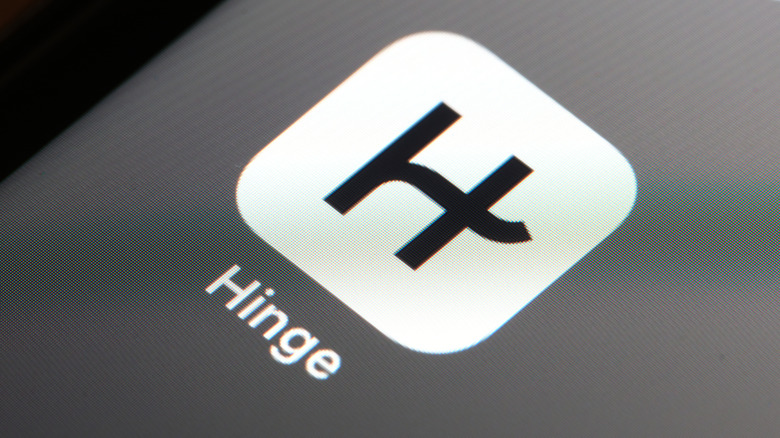 Hinge dating app logo.