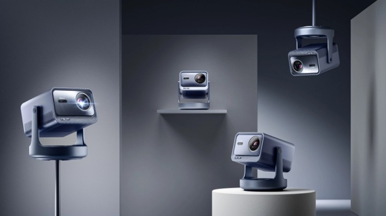 Hisense C2 Ultra projectors in multiple poses