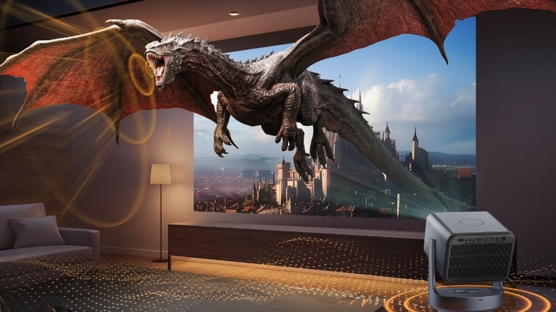 Hisense C2 Ultra with dragon flying out of screen