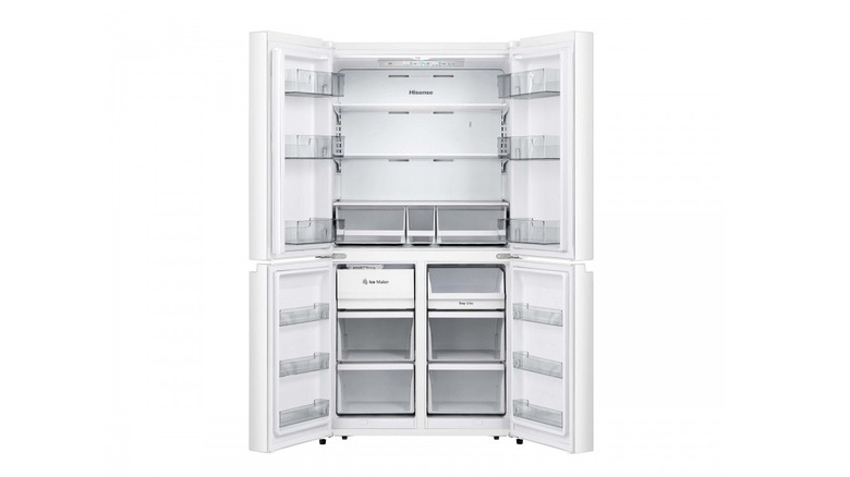 Hisense 21.6 cu.ft. Flat Door Refrigerator on white background