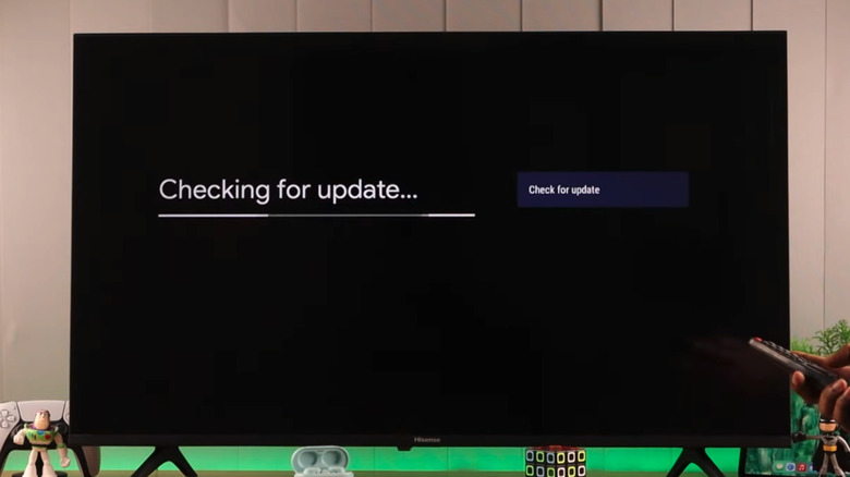 Hisense TV checking for update