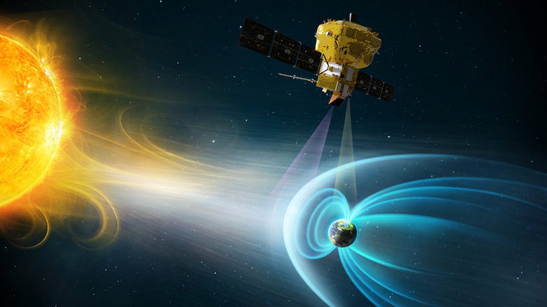 the smile satellite amid a solar storm
