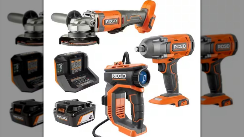 Ridgid 18V Cordless 3-Tool Combo Kit