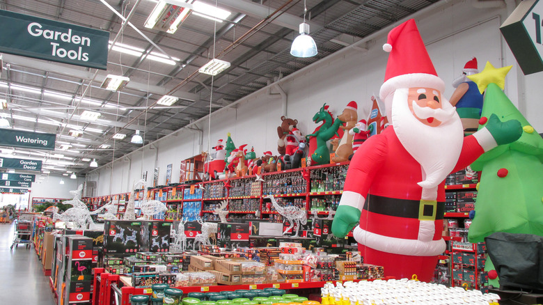 Home Depot at Christmastime